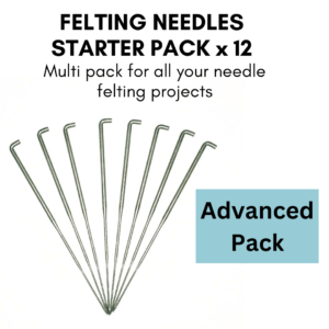 Reverse felting needle – Pulls the wool back out for different effects